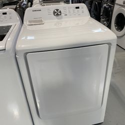 Samsung White 7.2 Cu. Ft. Electric Dryer With Sensor Dry 