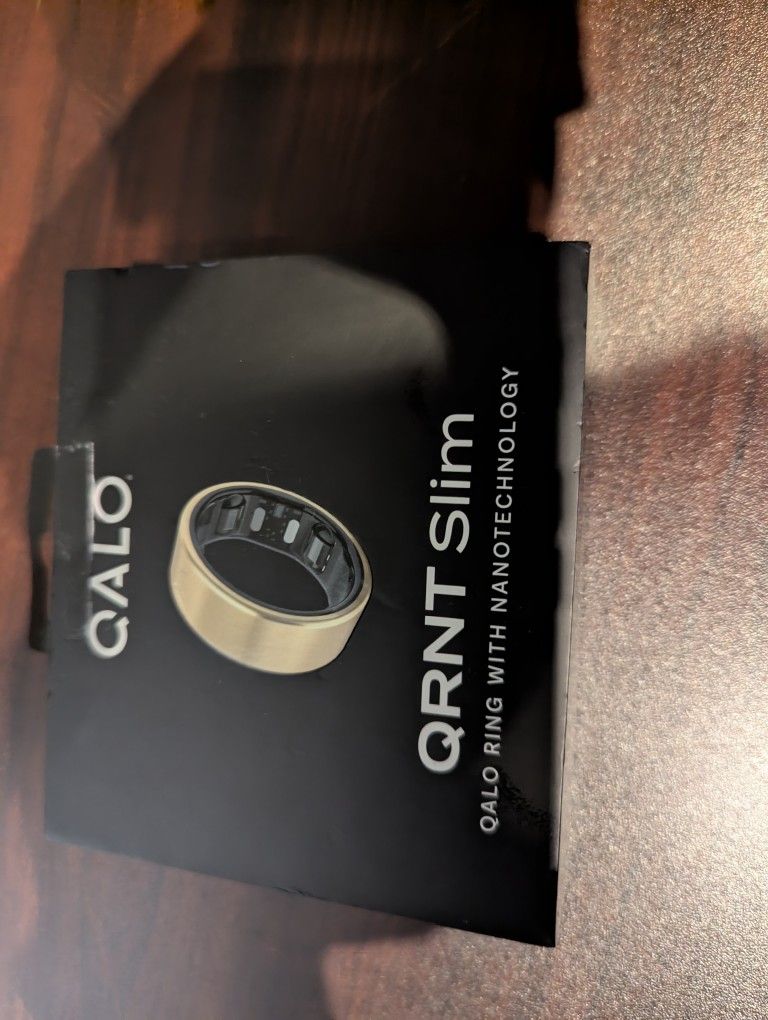 QALO QRNT Slim Smart Ring Size 08 Sleep/Heart Rate/Movement Tracker Matte Gold Unisex