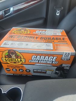 Gorilla Garage Floor Coating Kit High Gloss Gray