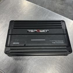 TS Power Encore Ts1.4000D 4000 Watts Class Digital Mono Mosfet Power Amplifier 