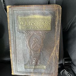 The Geographical Websters Dictionary 1926 Edition