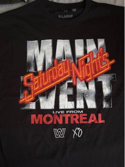 The Weeknd XO x WWE Saturday Night Main Event shirt