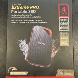 SanDisk Extreme PRO 4tb External USB C SSD Hard Drive - $600 (West Hollywood)