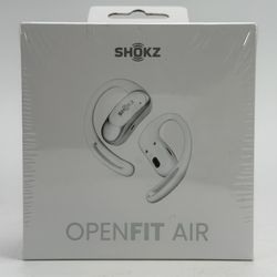 Shokz OpenFit Air True Wireless Bluetooth Earbuds -WHITE- (T511) SEALED NEW