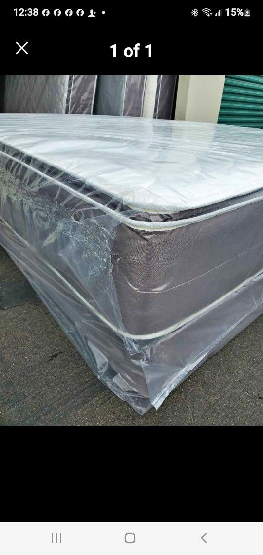 Queen Size New Thick Pillow Top Bed Can Deliver