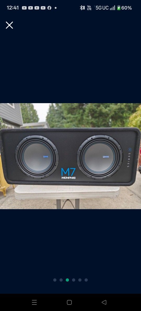 Memphis Dual M7 12" Subwoofers In Ported Box
