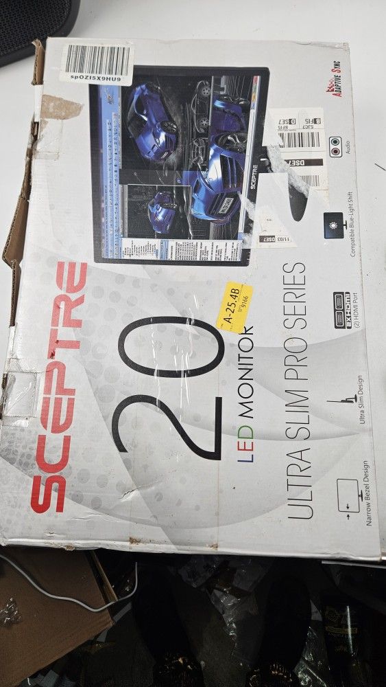 Sceptre E205W-16003RT 20" 75Hz Ultra Thin LED Monitor 2 HDMI VGA Build-in Speaker
