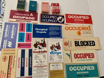 VTG. Airline Signs & Playing Cards