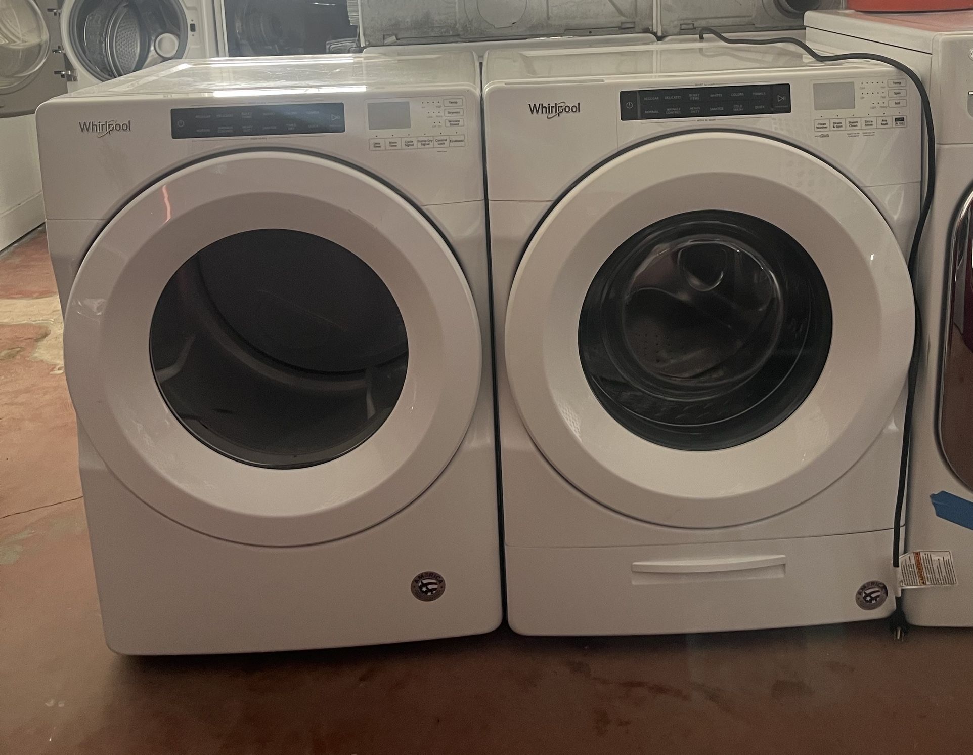Whirlpool Gas Dryer And Washer Machine Used
