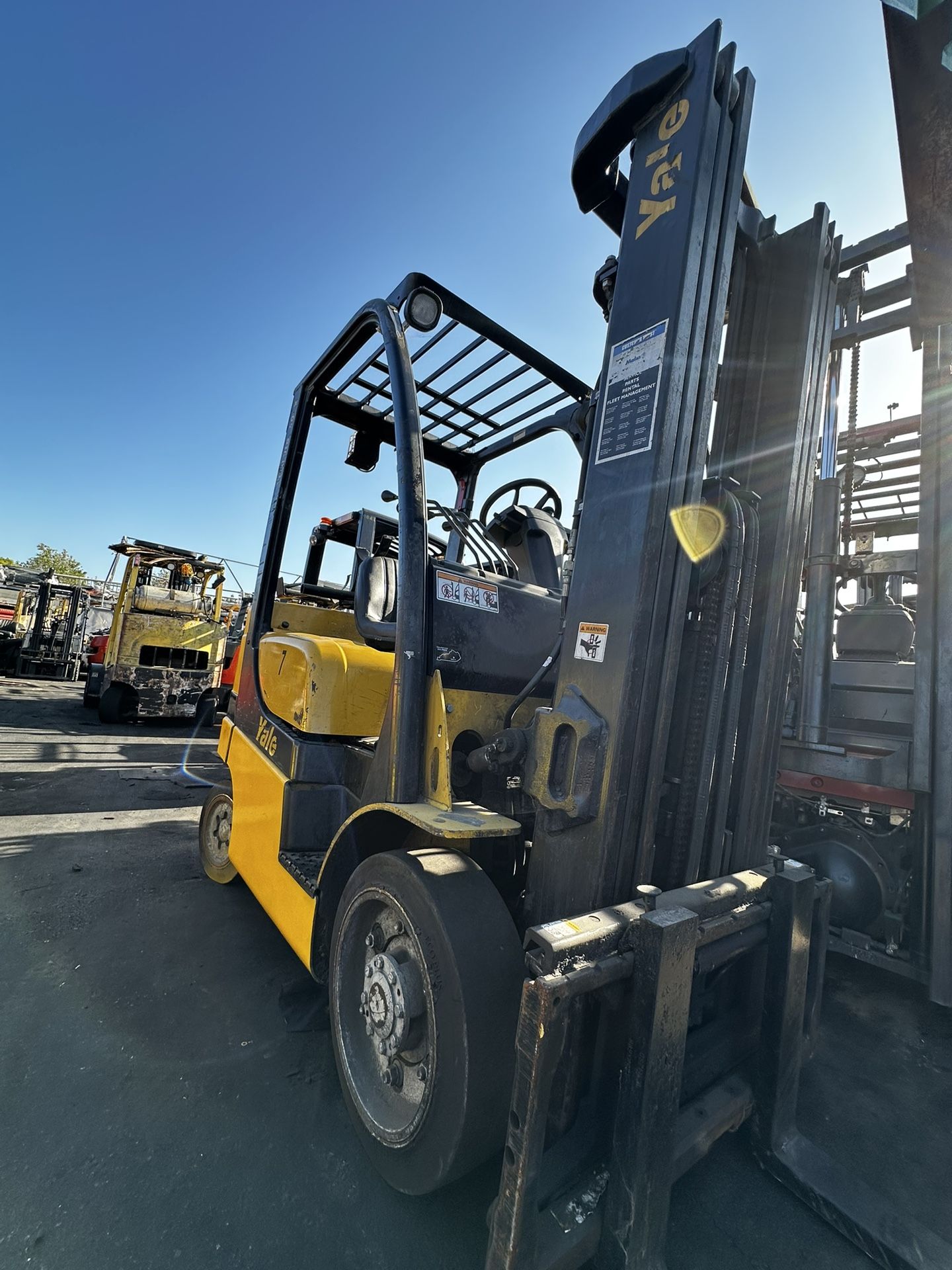 Yale Forklift Last Model, 5500 Lbs Capacity