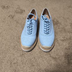 Torrid Women Lace Up Oxford WW 8 Blue New No Box