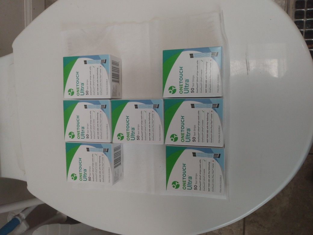 One Touch Ultra Test Strips, 50 Count Each.