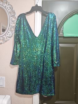 Sparkle Turquoise Mermaid Club Dress