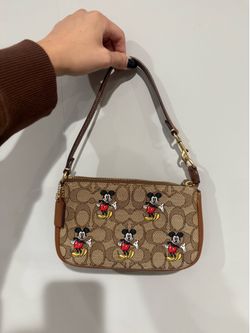 Disney X Coach Nolita 19 CN507 In Signature Jacquard Mickey Mouse Print