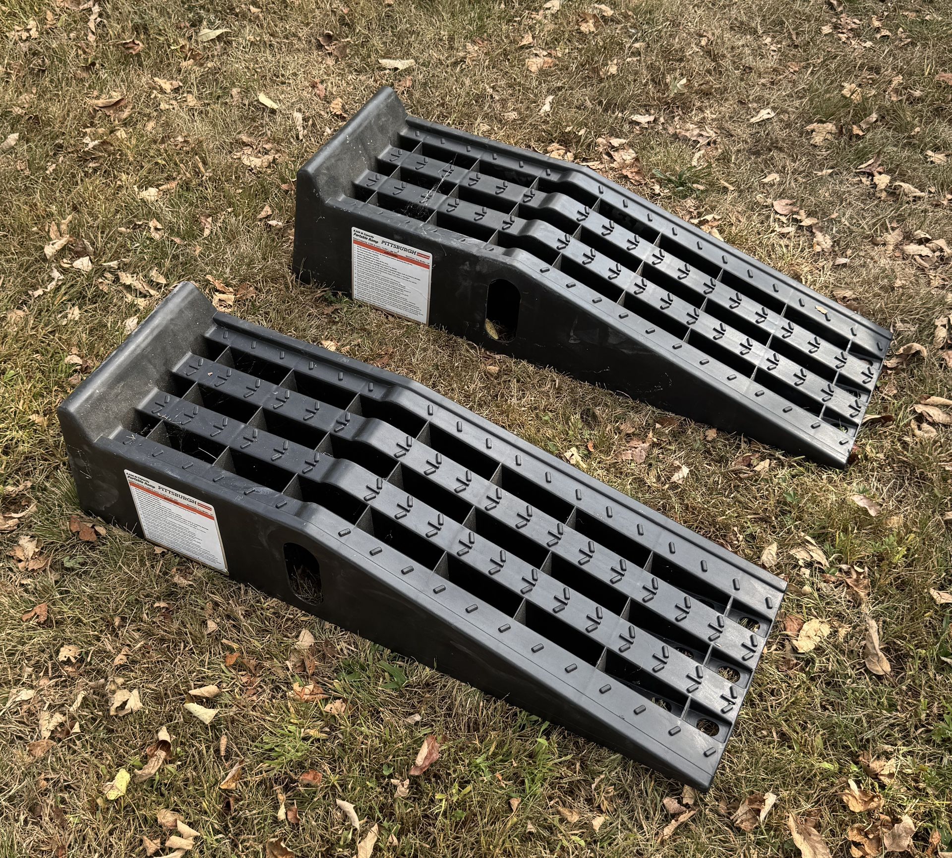 PITTSBURGH 6500 lb. Capacity Portable Ramp Set, 2-Piece Harbor Freight