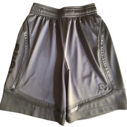 AND1 Charcoal Gray Boys Basketball Short Youth Size Small