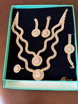 Imitation gold jewelry set