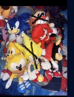 Sonic Characters Plushie Lot
