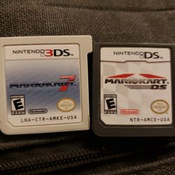 Nintendo 3ds Mario Kart 7 And Nintendo Ds Mario Kart Games  Excellent Condition 