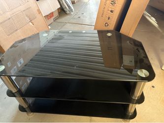 Like new Glass tv stand