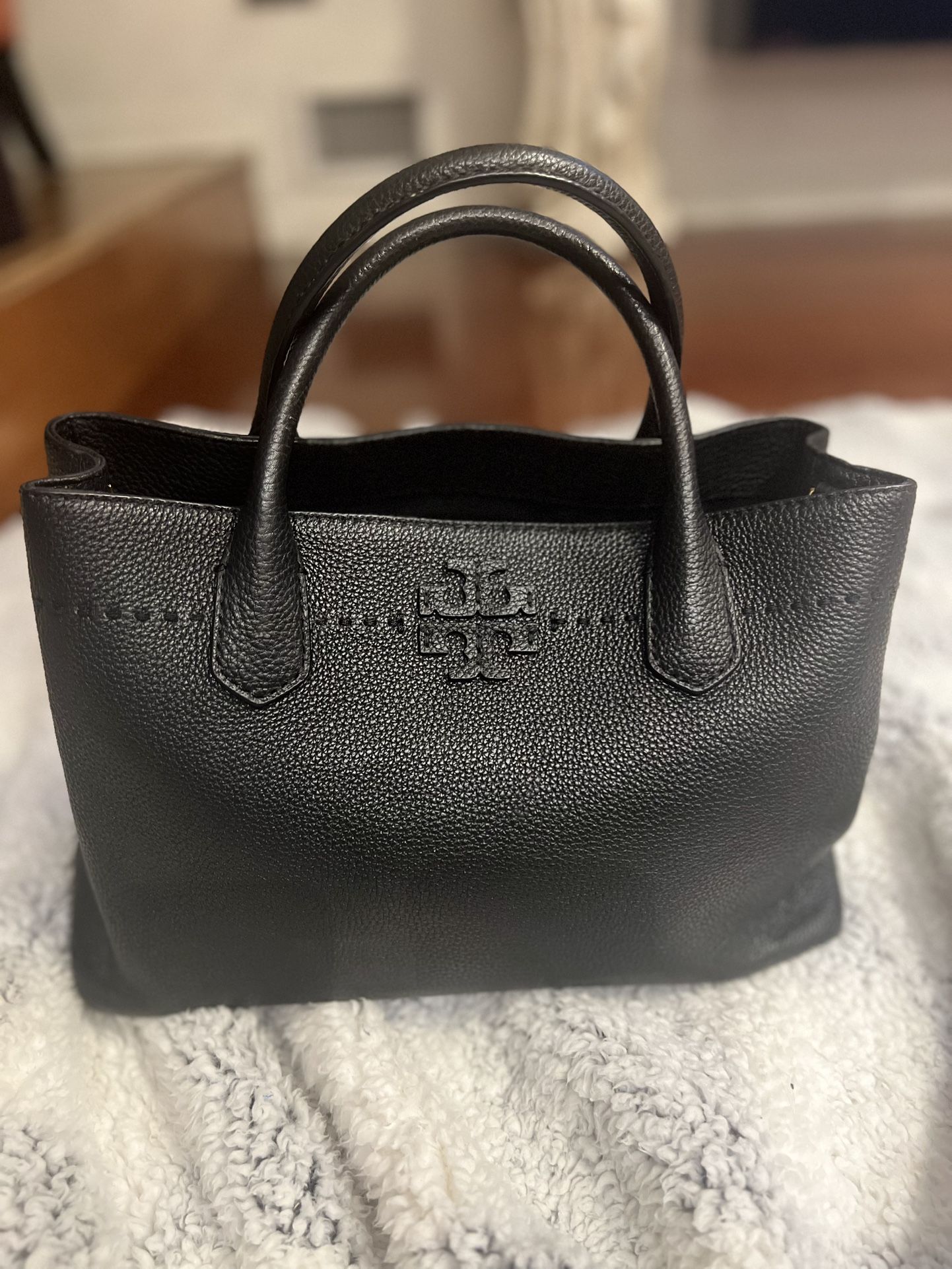 Tory Burch Black Leather Shoulder Bag