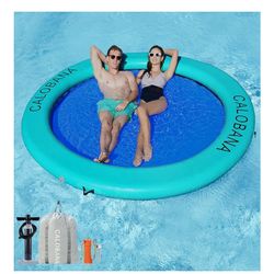 New Round Floating Ring Heavy Duty Inflatable Water Hammock