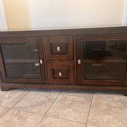 Wood Media Cabinet