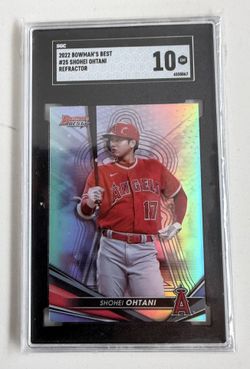 2022 Bowman's Best Refractor Shohei Ohtani #25 SGC 10-MINT+