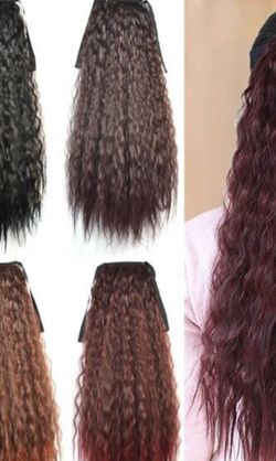 Brown synthetic ponytail new