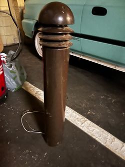 Bronze Outdoor Bollard Post Light