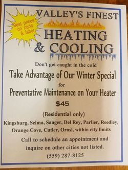 Heating repairs