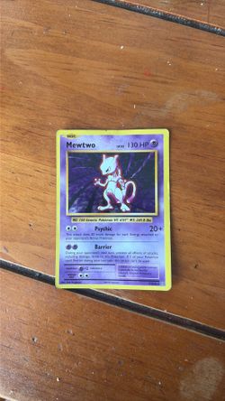 Pokémon Mewtwo Card