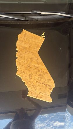 Wooden California Map