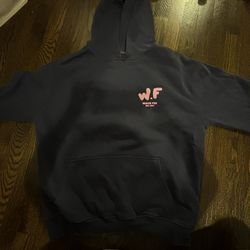White Fox Pink and Grey Puff Print Hoodie