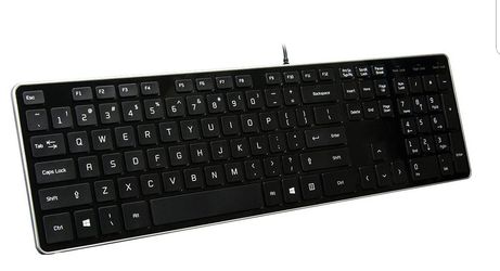 Wired USB Keyboard Ultra-Slim Wired For PC