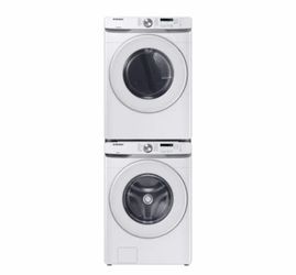 Large white Samsung washer and dryer