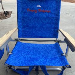 2 Tommy Bahama Backpack Beach Chairs – “The Coolest Spot in Paradise” – Like New 