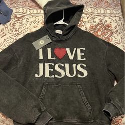 I Love Jesus Medium Hoodie