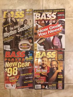 Bass Player Magazine Back Issues (4)