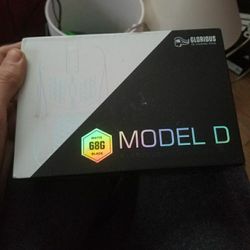 Glorious model D Gaming mouse With Box Stickers And Papers Barely A Month Old.