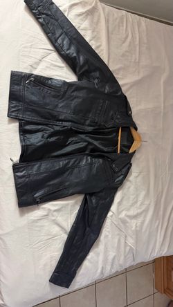 Black Leather Jacket from Colombia size L