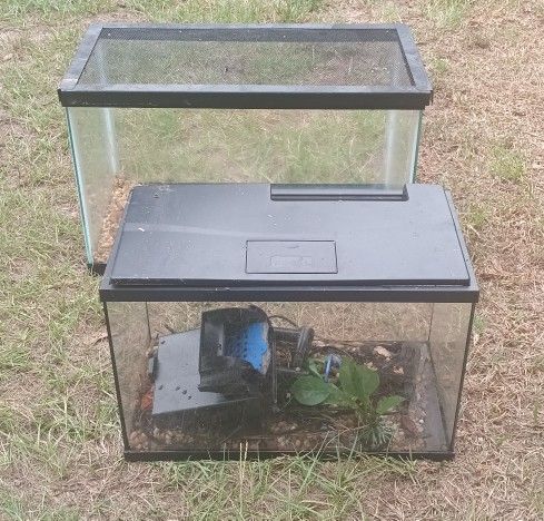 2 Small Aquariums For Sale