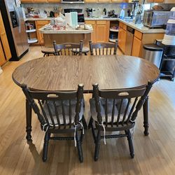 Wood Dining Table And Chair Set