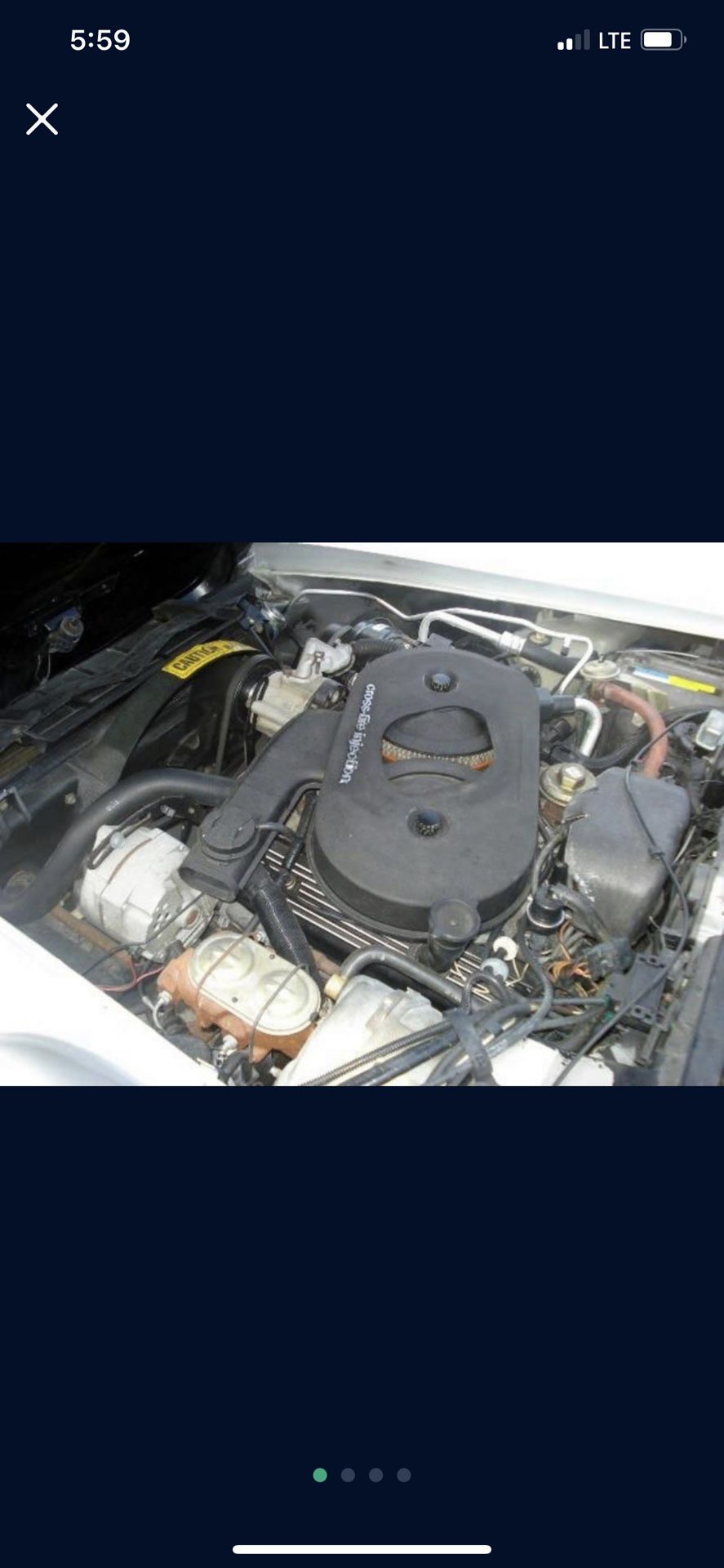 Complete engine 1982 Corvette With 89,000 Miles