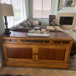 Wood console Table