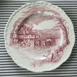 Vintage Staffordshire England Plate 