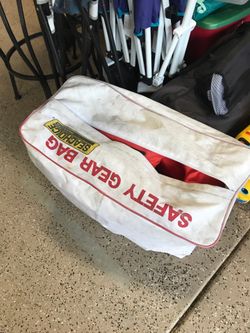 Life vests and boat bag