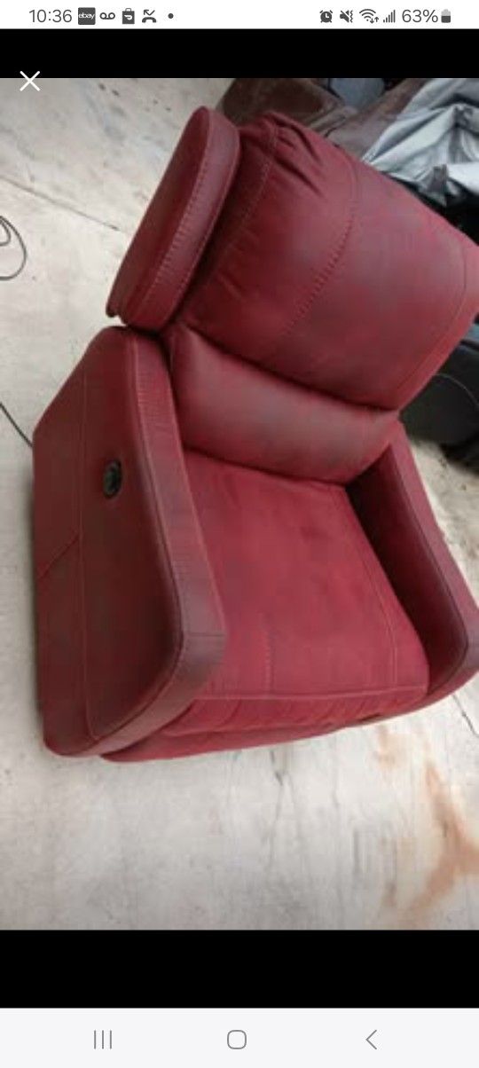 Red Electric Recliner 