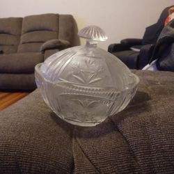 vintage Dartington lead crystal serving dish