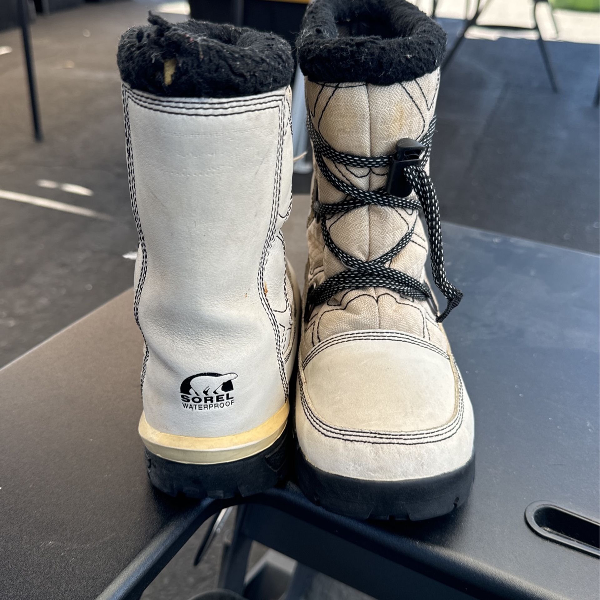 Sorel White Boots